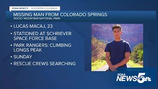 Colorado Springs Space Guardian missing in Rocky Mountain National Park [upl. by Treharne499]