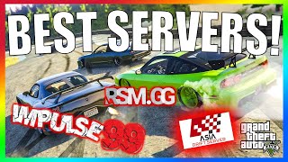 The BEST GTA 5 FreeRoamRacingDrifting Servers Real Cars events minigames etc [upl. by Karlotte]