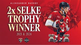 Aleksander Barkov Wins 202324 Frank J Selke Trophy [upl. by Sile]