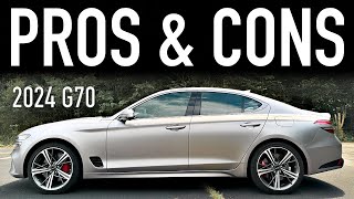 Pros amp Cons of the 2024 Genesis G70 33T Sport Prestige AWD [upl. by Attenol]