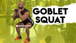 Dumbbell Goblet Squat Hareketi Nasıl Yapılır [upl. by Hazen532]