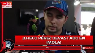 Checo Pérez devastado tras la pesadilla del GP de Emilia Romagna No había mucho que hacer [upl. by Nowed]