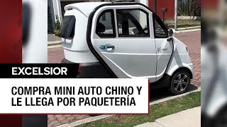 Joven de Puebla compra auto chino por 90 mil pesos y le llega por paquetería [upl. by Leumhs]