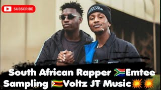 Video South African Rapper 🇿🇦Emtee Sampling 🇿🇼Voltz JT Music💥💥 [upl. by Burwell615]