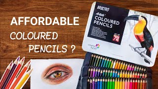 Brustro Coloured Pencils  Review Swatches and Demo What you need to know before buying [upl. by Edmon59]