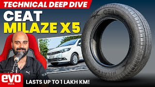 Ceat Milaze X5  Lasts up to 1 lakh km  Better fuel efficiency  evo India [upl. by Eiramanitsirhc270]