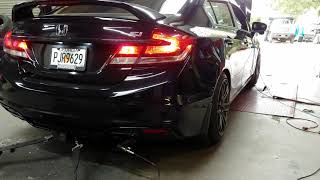 2014 Civic Si fb6 dyno run with KampN intake and Invidia N1 exhaust tuned by James EBTEC [upl. by Asiralc441]