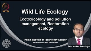 noc19bt09 Lecture 33Ecotoxicology and pollution managementRestoration Ecology [upl. by Lauralee]