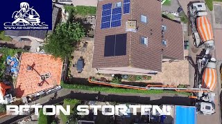 Deel 2 van de schuur betonvloer storten [upl. by Wun]