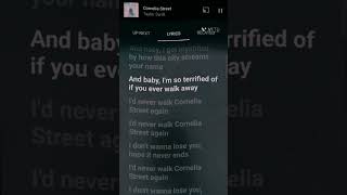 Cornelia Street Taylor Swift lyrics music lyrics aesthetic taylorswift [upl. by Aeila323]