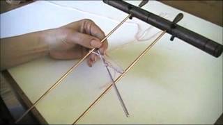 Learn Hairpin Lace  Making a Hairpin Lace Strip [upl. by Latterll]