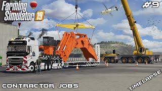 Transporting EXCAVATOR in PARTS with CHATA  Contractor Jobs  Farming Simulator 19  Episode 9 [upl. by Lleon902]