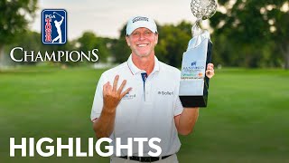 Steve Stricker completes threepeat in playoff  Round 3  Sanford International [upl. by Dinesh806]