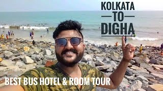 KOLKATA TO DIGHA 🚌  Best bus  hotel amp room tour  trip 2018 ●● [upl. by Odnanref]