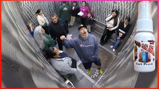 Funny Wet Fart Prank Video In A Elevator  No Escape [upl. by Rondon]