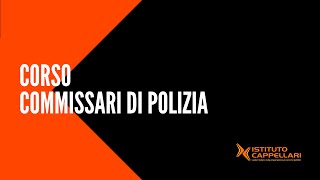 Corso preparazione concorsi commissari polizia [upl. by Niroht]