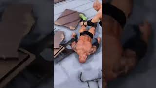 WWE 2K24 Chokeslam through Fire Table wwe2k24 wwe kane batista [upl. by Ahsait]