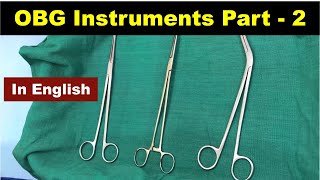 OBG Instruments Part  2  English   Nursing Lecture [upl. by Aneehsor930]