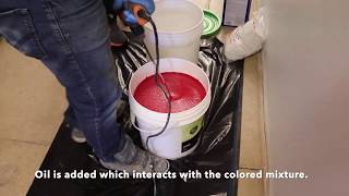 Pouring a Floor with Liquid Lino [upl. by Abner]