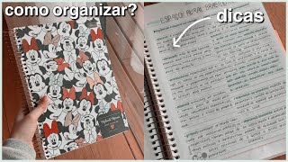 como ter um caderno LINDO e ORGANIZADO [upl. by Ramo]