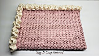 Crochet Baby Blanket  The Lil Blossom DIY Baby Blanket Pattern  Baby Blankets [upl. by Sparky]