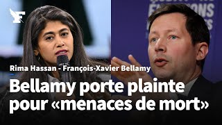 Bellamy porte plainte contre Rima Hassan pour «menaces de mort» [upl. by Ettari828]