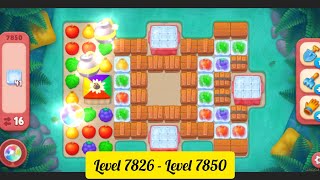 Gardenscapes  Level 7826  Level 7850   All Puzzles  Gameplay PART  364 [upl. by Otrepur]