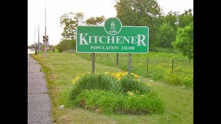 Kitchener Ontario Driving Around Downtown 2017 [upl. by Halak]