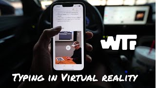 VR Typing Mark Zuckerbergs 120 WPM in VR Gimmick or GameChanger [upl. by Notnerb]