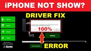 📛 iRemoval Pro iPhone Not Detected ‼️ Driver Error Fix 100  MobileDevicedll  unlockprice [upl. by Gregrory]