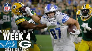 Detroit Lions vs Green Bay Packers  2023 Week 4 Game Highlights [upl. by Odlavso]