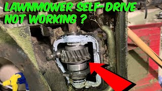 Lawnmower Self Drive Not Working Help And Repair [upl. by Tressia]