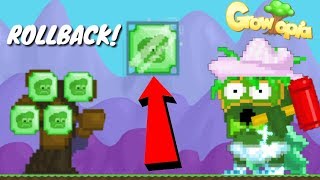 Growtopia  Making 400 Rollback Plaque IV Tree  Recipe [upl. by Yllak]