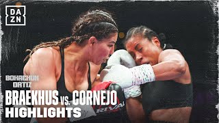 FIGHT HIGHLIGHTS  Cecilia Brækhus vs Maricela Cornejo [upl. by Oinotna585]