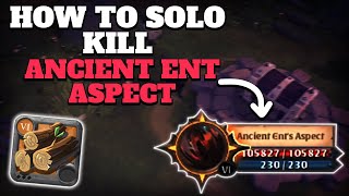 Albion Online  Aspects  How To Solo Kill Ancient Ent Aspect  Dagger Build [upl. by Uchida]