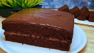 සුපර් සොෆ්ට් චොක්ලට් කේක්🎂chocolate cake recipe sinhala [upl. by Loomis]