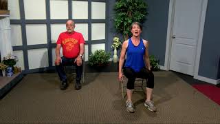 Priority One Fitness Chair Exercises No weights [upl. by Anihsit799]