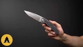 Складной нож Maxace Halictus Stonewash TitaniumCarbon [upl. by Wiley363]