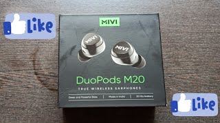 Mivi DuoPods M20 True Wireless Bluetooth Headset Black [upl. by Britney942]