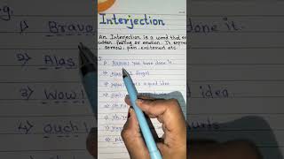 Interjection  what is interjection  englishgrammar grammarcourse basicenglish [upl. by Lusty]