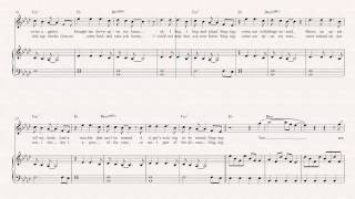 Clarinet  Clocks  Coldplay Sheet Music Chords amp Vocals [upl. by Veljkov]