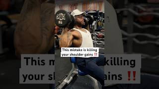 This mistake is killing your shoulder gains ‼️ [upl. by Pitchford]