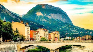 A Walk Around the Beautiful City of Grenoble France [upl. by Romie]