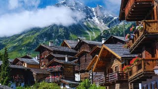 Grimentz Switzerland  Swiss Village Tour Most Beautiful Villages in Switzerland 4k video walk [upl. by Ausoj826]