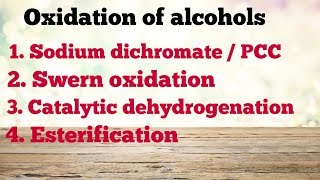 Class 12  Oxidation of alcohols  Hydroxy compounds and ethers Tamil [upl. by Haziza]