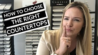 How to choose the right countertops for your kitchen remodel  When Who What Help [upl. by Anallise]