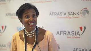 AfrAsia Bank Sustainability Summit 2019  Interview Cynthia Parrish [upl. by Erine949]