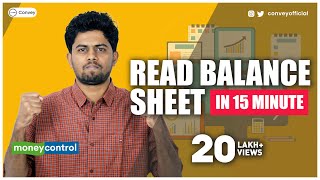 How to Read Balance Sheet on Moneycontrol Hindi Part 1 [upl. by Ahsead]