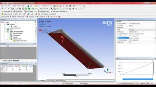 Analysis Of Airplane Wing using Ansys workbench [upl. by Ulphi]