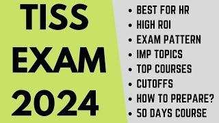 TISS Exam 2024 Exam pattern High ROI No negative marking Placements  TISS study plan [upl. by Lunetta]